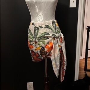 Hello Molly Tropical Print Mini Skirt
